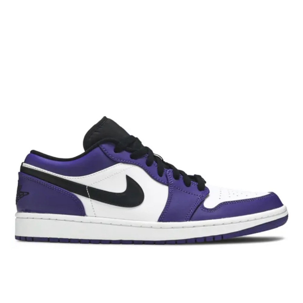 Jordan Women's Low-Top Sneakers in Purple, White & Black